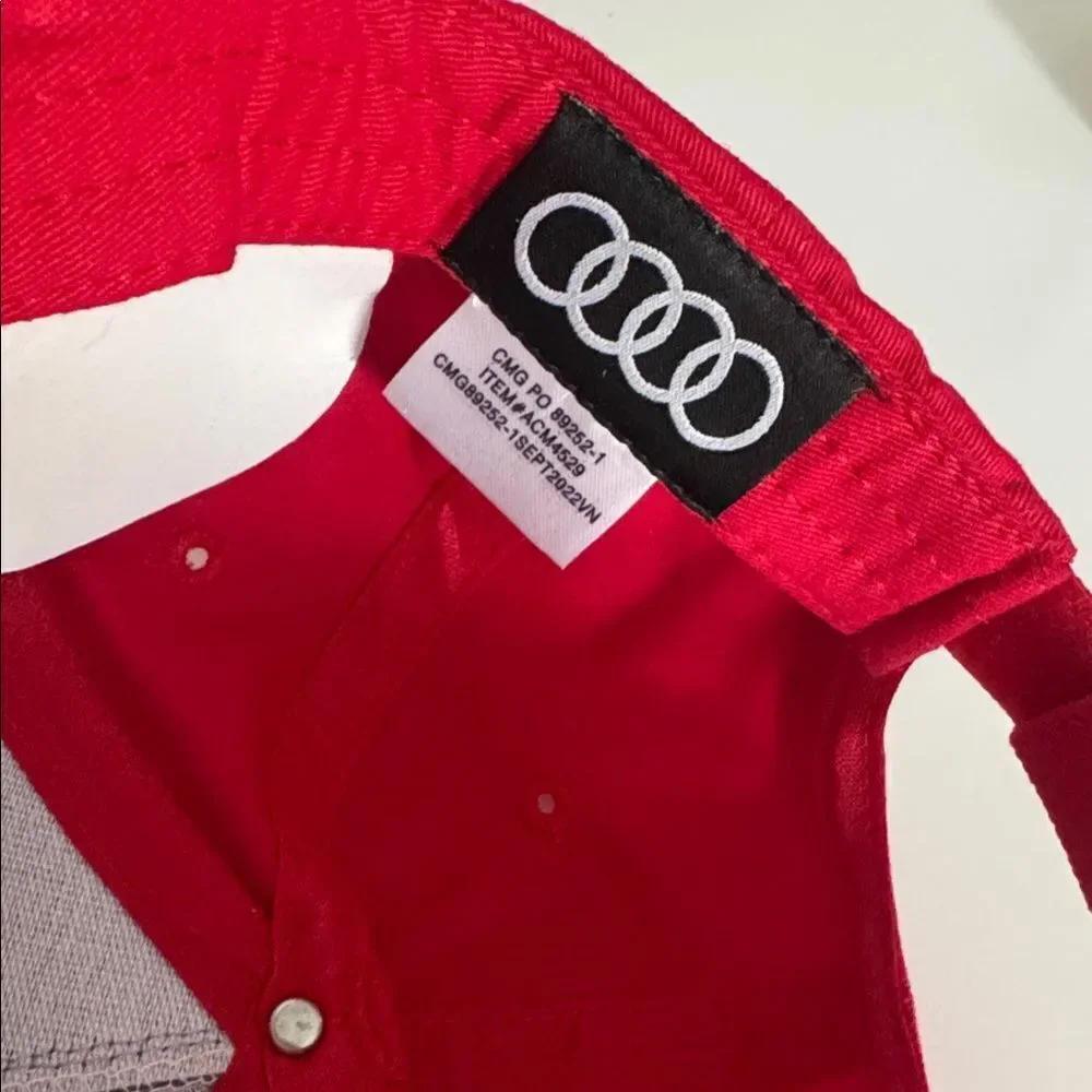 Audi Kids Robot Design Cap in Red and Black NWOT